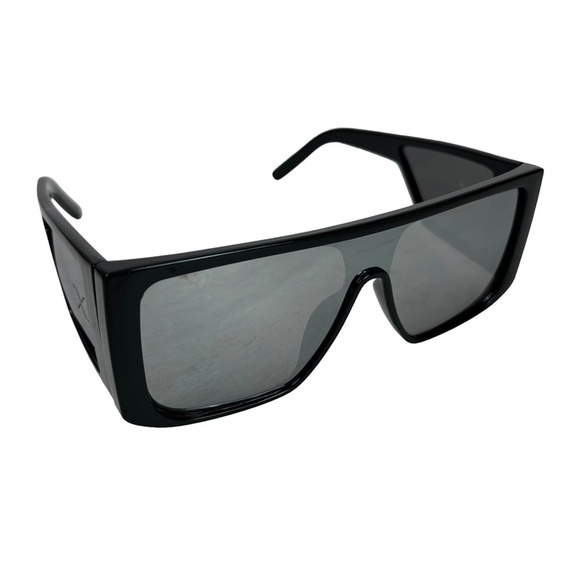 SUNGLASSES SUNGLASSES SHADES Brow Bar Black Plastic Frames Beach Vacation Summer - Picture 15 of 16